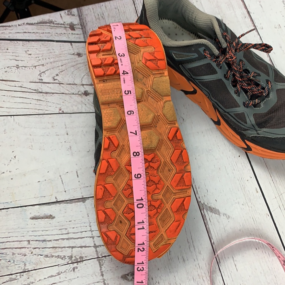 Hoka One One "CHALLENGER ATR" black & orange trail shoes size 10 - Picture 11 of 13
